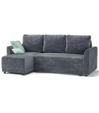 Corner sofa Zurich dark gray order